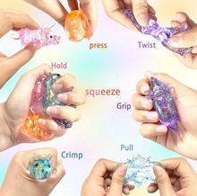 Load image into Gallery viewer, Glitter Maltose Dinosaur Squishy Fidget Toy Stress Relief