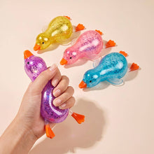 Load image into Gallery viewer, Glitter Duck Squeeze Squishy Stress Relief Toy