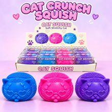 Load image into Gallery viewer, Cat Crunch Squish ASMR Textured Stress Toy