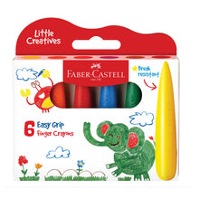 Load image into Gallery viewer, Little Creatives Easy Grasp Finger Crayons Set of 6