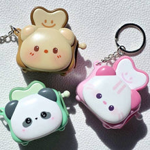 Load image into Gallery viewer, Animal Toast Keychain Clicker Toy Cute Bread Keyring