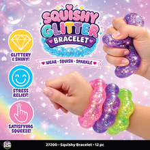 Load image into Gallery viewer, Fun Doh Squishy Sparkle Glitter Sensory Bracelet