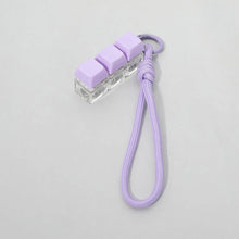 Load image into Gallery viewer, Light Up LED Stress Relief Cube Keyboard Bag Charm: Light Pink