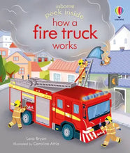 Load image into Gallery viewer, Peek Inside How a Fire Truck Works : Usborne