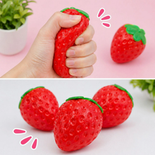 Load image into Gallery viewer, Strawberry Squishy Fidget Toy for Stress Relief