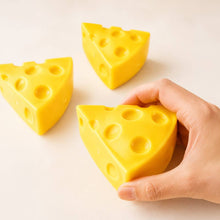 Load image into Gallery viewer, Cheese Wedge Squeeze Squishy Stress Relief Toy