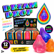 Load image into Gallery viewer, Assorted Colors Glitter Squishy Drop Toy