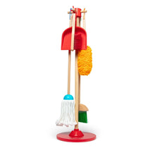 Load image into Gallery viewer, Melissa & Doug Dust! Sweep! Mop! 6pc Wooden Pretend Play Cleaning Set