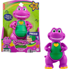 Load image into Gallery viewer, Fisher-Price Barney's World Barney Heart Hands Figure