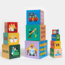 Load image into Gallery viewer, Number Stacking & Nesting Blocks