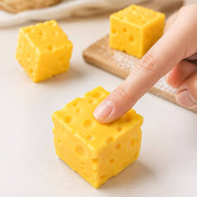 Load image into Gallery viewer, Cheese Cube Squeeze Squishy Stress Relief Toy