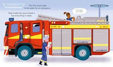 Load image into Gallery viewer, Peek Inside How a Fire Truck Works : Usborne