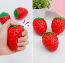 Load image into Gallery viewer, Strawberry Squishy Fidget Toy for Stress Relief