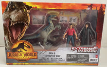 Load image into Gallery viewer, Jurassic World Dominion Owen & Velociraptor Blue Pursuit Pack