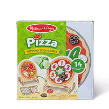 Load image into Gallery viewer, Melissa & Doug Wooden Double-Sided Pizza Topping Toss Games 14-Piece