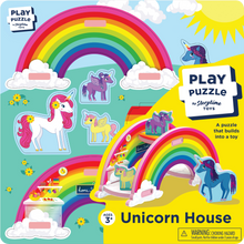 Load image into Gallery viewer, Unicorn House Play Puzzle