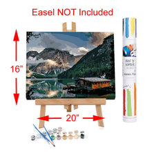 Load image into Gallery viewer, Adult Paint By Numbers Acrylic Set Norwegian Fjord Cabin