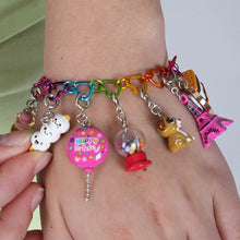 Load image into Gallery viewer, Charm It!- Rainbow Heart Link Bracelet