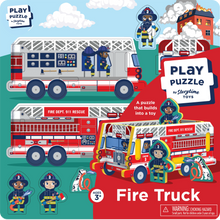 Load image into Gallery viewer, Fire Truck Play Puzzle