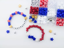 Load image into Gallery viewer, 4th of July DIY Bracelet Craft Kit For Kids, Fourth, USA