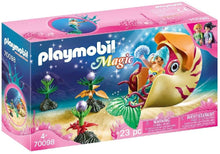 Load image into Gallery viewer, Playmobil Mermaid with Sea Snail Gondola