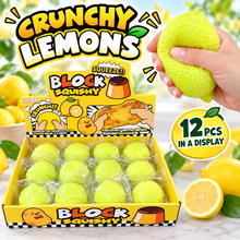 Load image into Gallery viewer, Crunchy Lemon/Lime ASMR Squishy (Blocky Squishy)
