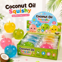 Load image into Gallery viewer, Coconut Oil Squishy Apple Squeeze Toy — Stretchy Stress Ball
