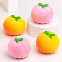 Load image into Gallery viewer, Peach Crunch Squishy – Soft &amp; Stretchy ASMR Fidget
