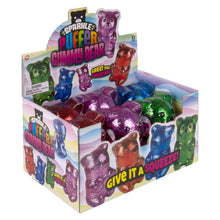 Load image into Gallery viewer, 7" Sparkle Puffer Gummy Bear Sticky Squish
