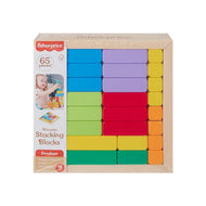 Fisher-Price Wooden Stacking Blocks, 65 Wood Pieces
