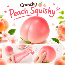 Load image into Gallery viewer, Peach Crunch Squishy – Soft &amp; Stretchy ASMR Fidget
