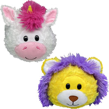 Load image into Gallery viewer, FlipaZoo Magic Tails Yellow Lion to White Unicorn- 2-In-1 Animal
