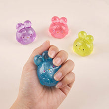 Load image into Gallery viewer, Glitter Bunny Squeeze Squishy Stress Relief Toy
