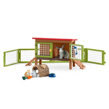 Load image into Gallery viewer, Rabbit Hutch Farm Figurine Toys Play Set
