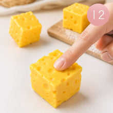 Load image into Gallery viewer, Cheese Cube Squeeze Squishy Stress Relief Toy
