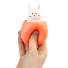 Load image into Gallery viewer, Peek A Boo Bunny in Carrot Sensory Toy

