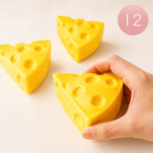 Load image into Gallery viewer, Cheese Wedge Squeeze Squishy Stress Relief Toy
