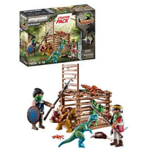 Load image into Gallery viewer, Playmobil Dino Rise Triceratops Release Team Starter Pack
