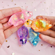 Load image into Gallery viewer, Glitter Maltose Dinosaur Squishy Fidget Toy Stress Relief
