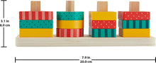Load image into Gallery viewer, Fisher-Price DDC Wooden Shape Stacker
