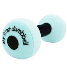 Load image into Gallery viewer, My First Dumbbell Rattle- Blue
