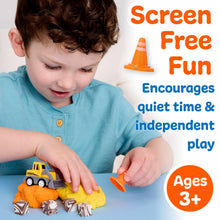 Load image into Gallery viewer, Sensory Mini Play Kit Jar with Cloud Clay: Construction Them
