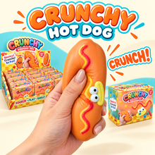 Load image into Gallery viewer, Crunchy Hot Dog ASMR Squishy — 3.94” x 1.97”
