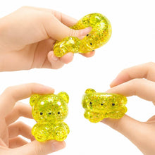 Load image into Gallery viewer, Glittered Teddy Bear Squeeze Squishy Stress Relief Toy
