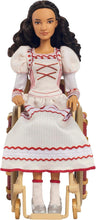 Load image into Gallery viewer, Wicked Nessarose Doll, Including Wheelchair, with Brown Curly Hair, Poseable
