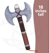 Load image into Gallery viewer, Little Vikings Double Blade Plush Battle Axe
