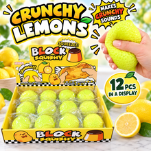 Load image into Gallery viewer, Crunchy Lemon/Lime ASMR Squishy (Blocky Squishy)
