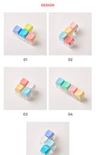 Load image into Gallery viewer, Pastel/Clear LED Tetris  Clicker Keyboard Clicker Keychain
