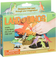 Land of Dinos Prehistoric Dinosaur Diorama Magic Sand & Play Set