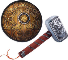 Load image into Gallery viewer, Little Vikings Hammer &amp; Shield Playset

